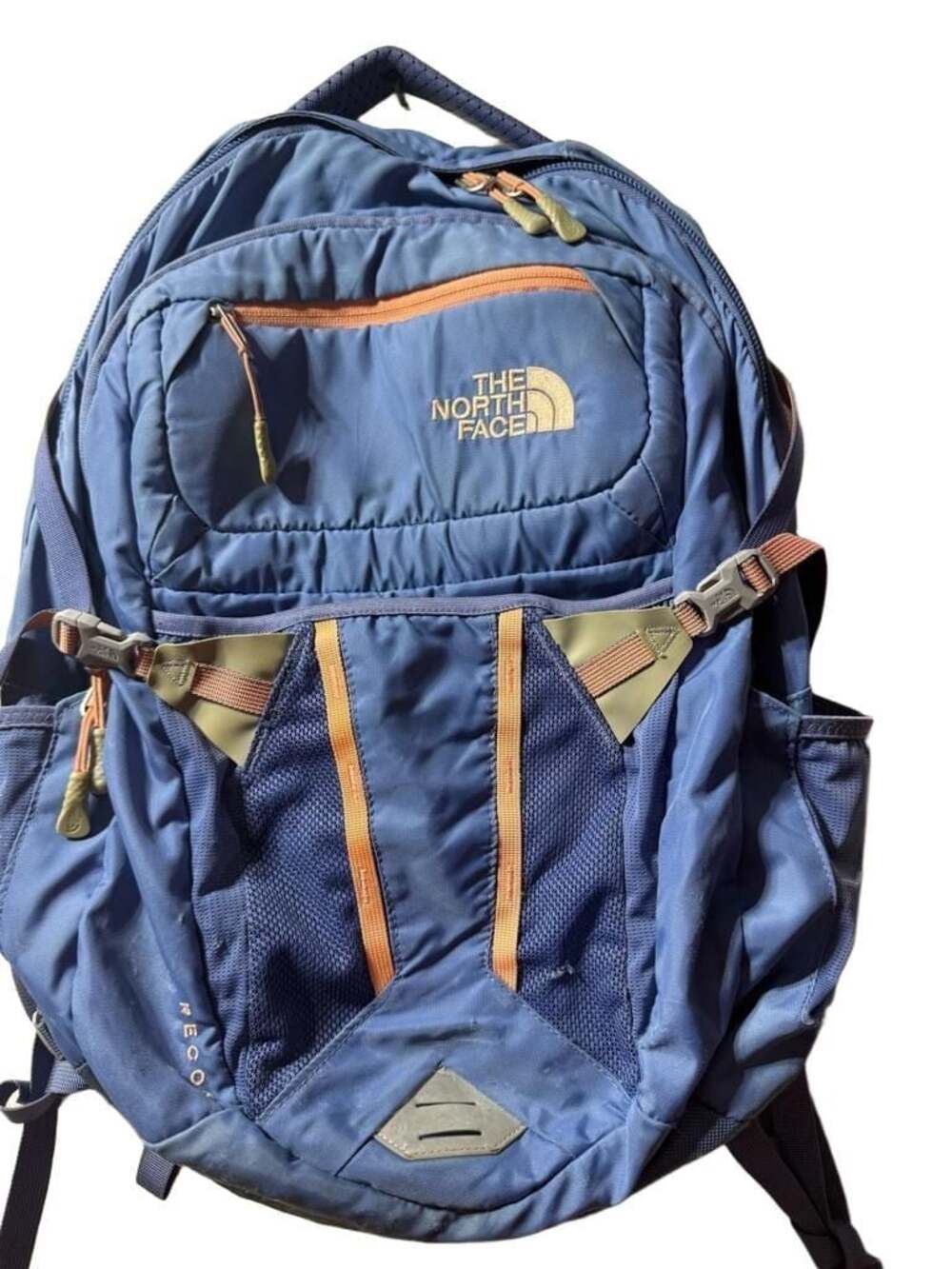 The North Face Recon Backpack Blue and Salmon